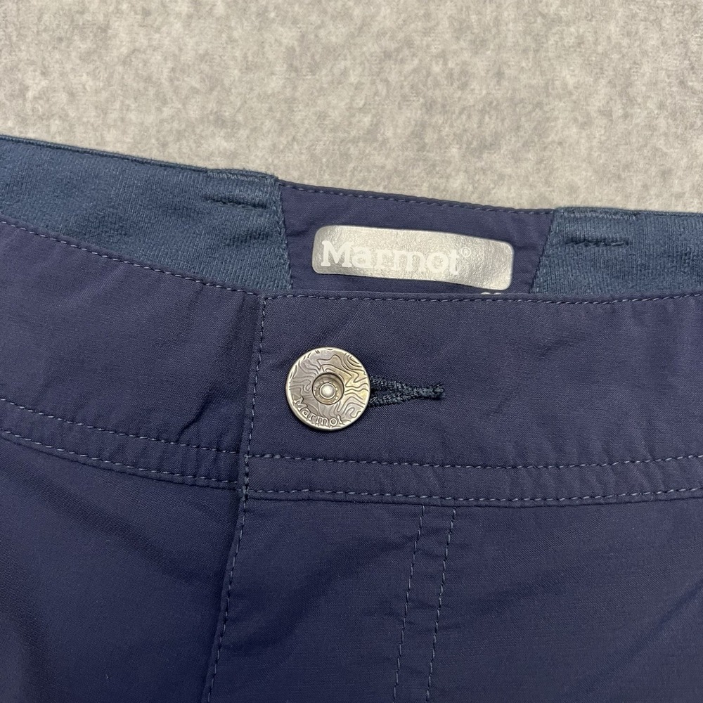 Marmot Shorts Men's 38 Blue Zip Pockets Performance Technical Climb Hike GORP - Picture 2 of 16